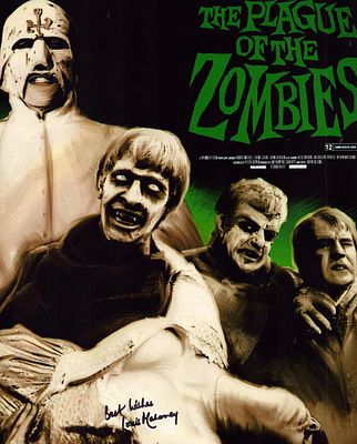 Louis Mahoney signed "The Plague of the Zombies "10x8inch colour promo photo.