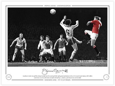 Autographed JIMMY GREENHOFF 1977 Limited-Edition : A superbly produced Limited Edition print 