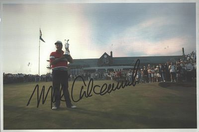 307) MARK CALCAVECHIA signed British Open Winner 8x12 Photo