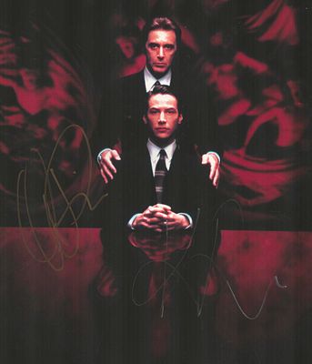 311) AL PACINO & KEANU REEVES signed Devil’s Advocate 8x10 Photo