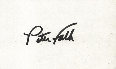 315) PETER FALK (1927-2011) Columbo Actor signed vintage Photo