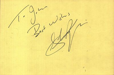 328) ANTHONY La PAGLIA Actor signed Yellow Card &pound;40-45