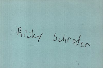 341) RICKY SCHRODER The Champ Actor signed Blue Card &pound;16-18