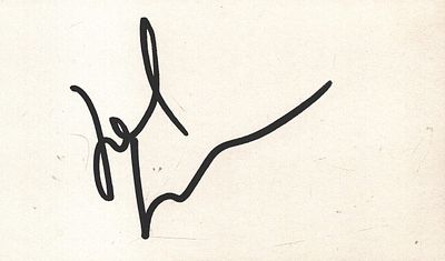 342) JOEL SCHUMACHER (1939-2020) Batman & Robin Director signed White Card &pound;14-16