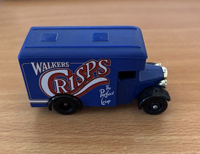 Walkers Crisps van Blue/ Red Lledo model van, 1:43, unboxed.