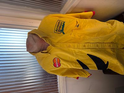 Benson & Hedges Yellow Shirt embroidered 'Ian', Jordan Team Only Issue, size XL.