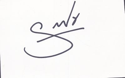 Robbie Savage signed signature piece.