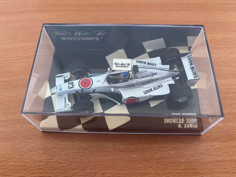 Bar Honda Showcar 2000 R. Zonta Minichamps model car, 1:43.