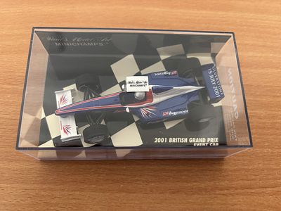 2001 British GP Commemorative Event car model car, 1:43.