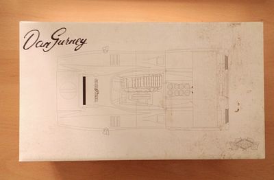 McLaren M8B High Wing Dan Gurney model kit by GMP, 1:18, in original box.