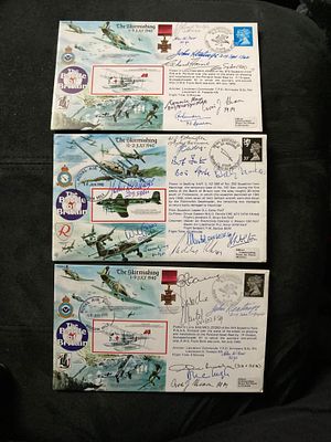 Battle of Britain fighter aces signed cover collection RARE 18 different pilots MM winner, some 