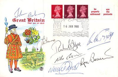 TV Sport legends multiple signed Great Britons FDC Roger Bannister, Vinnie Jones, Richard 