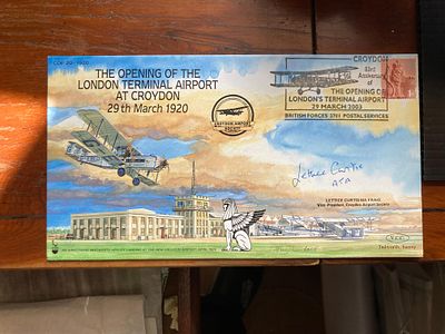 WW2 Female Spitfire pilot Lettice Curtis ATA signed RAF cover 2003 COF20 cover, Opening of the 