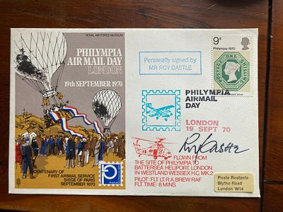 Record Breakers Roy Castle signed rare Balloon RAF cover, numbered 11 of 20 issued. Roy Castle 