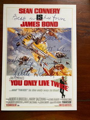 James Bond Little Nellie pilot Ken Wallis signed scarce James Bond You Only Live Twice promo 