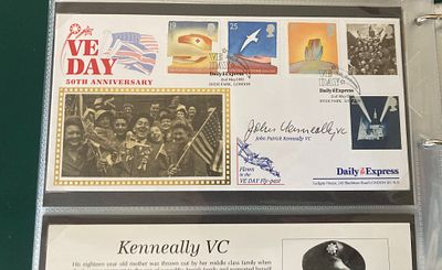 Victoria Cross John Kenneally VC signed Benham Peace and Freedom official FDC 1995 cover comm. 