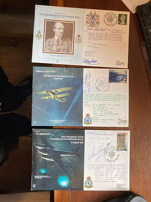 WW2 Collection of 6 RAF scarce special signed varieties Battle of Britain and Bomber Command 