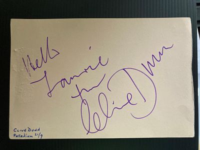 Dads Army Lance Cpl Jones actor Clive Dunn signed autograph album page. Clive Robert Bertram 