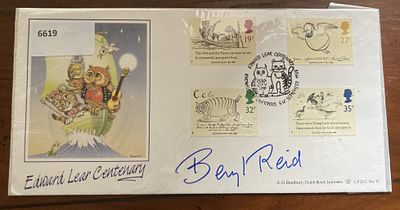 Actress Beryl Reid signed A G Bradbury official Edward Lear FDC LFDC71. Beryl Elizabeth Reid 
