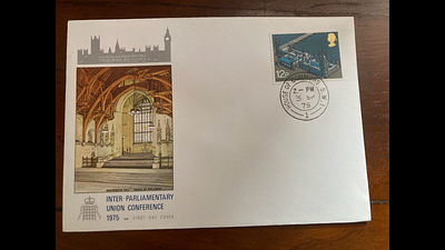 1975 Inter Parliamentary FDC with rare House of Commons CDS postmark. Good condition Est.