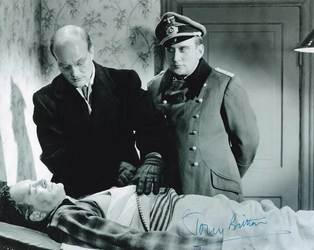 Photograph signed Tony Britton British stage and film actor. Personally signed: by Tony Britton 