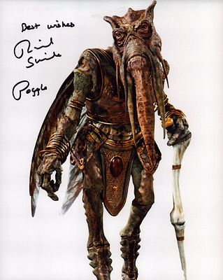 Star Wars Poggle the Lesser 8x10 photo signed by actor Richard Stride. Good condition Est.