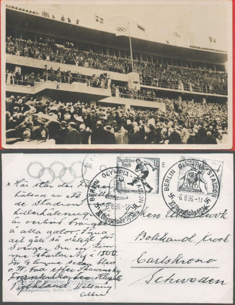 Lot 535: 1936 Summer Olympic Games 8 May 1936. The...