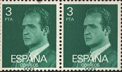 Spanish 2 Stamps 1976 Juan Carlos Definitives MNH Mint Condition.