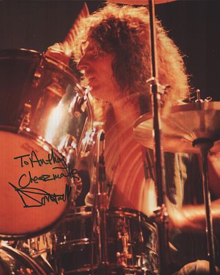 Don Powell signed 10X8 inch colour Photo Dedicated