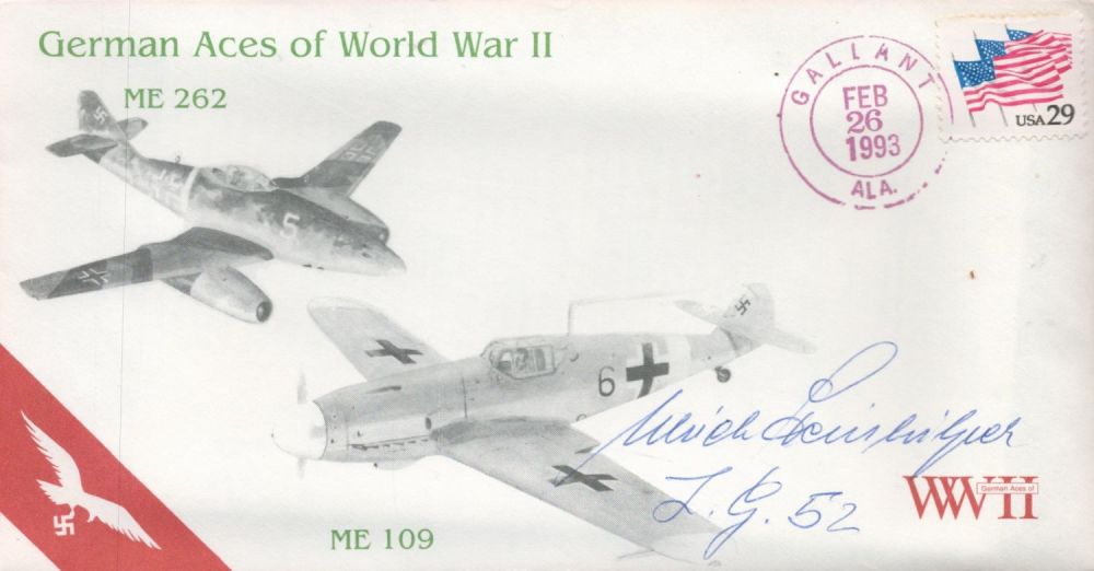 Lot 553: German Aces of World War 11 Cover Signed...