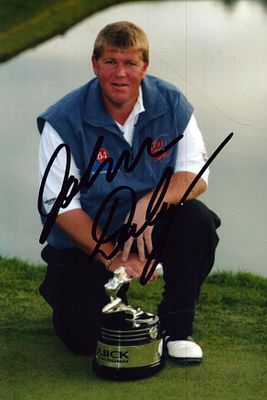 John Daly signed 6X4 inch colour photo.