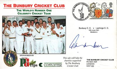 Phil Tufnell signed the Bunbury Cricket Club FDC