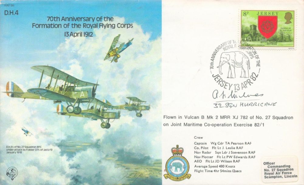 Lot 569: B6 70th Anniv Formation RFC Signed A H...