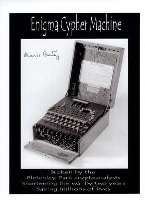 WW2 Bletchley Park 'Ultra' secret code breaker Mavis Batey signed Enigma colour 8x6 inch photo 