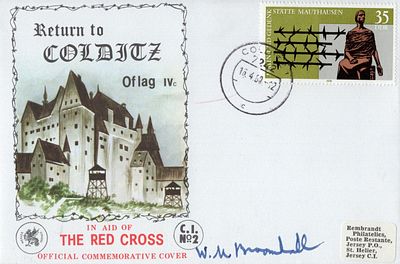 Colditz cover signed by Major General W.M ’tubby’ Broomhall who was at one time Senior British 