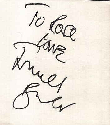 Frances Barber signed album page.