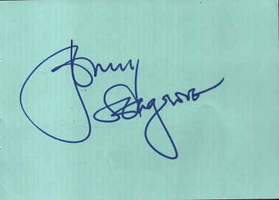 Jenny Seagrave signed album page.