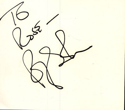 Rolf Saxch signed album page dedicated.