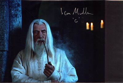 Ian McKellen signed Lord of the Rings 10x8inch colour photo.