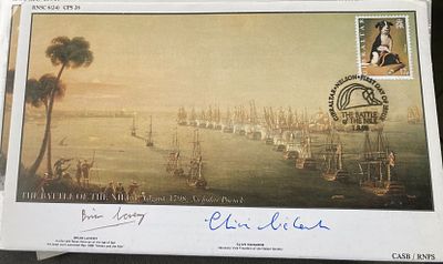 Royal Navy Brian Lavery and Clive Richards signed RNSC 6(24) The Battle of the Nile 1 Aug 1798 