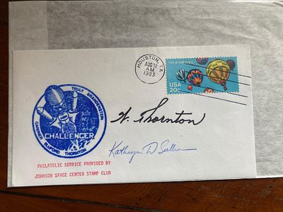Astronaut Kathryn Sullivan signed 1983 Challenger Space FDC with AUTOEPN G Thornton autograph. 