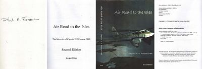 Richard A. Fresson signed. Air Road to the Isles The Memoirs of Captain E.E. Fresson, OBE 