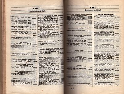 August 1920 and October 1920 monthly army lists, hardback books.