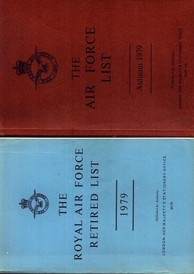 The Air Force List Autumn 1979 and Retired List 1979, published by Authority of Her Majesty's 