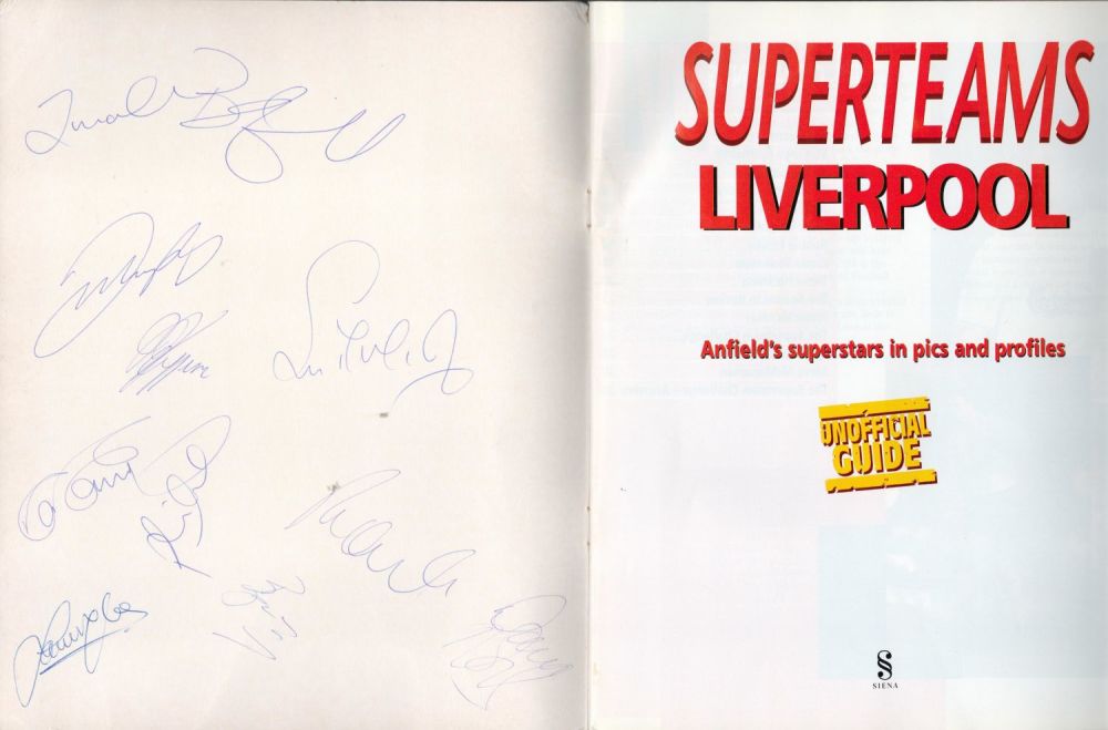 Lot 143: Superteams Guide signed for Liverpool FC (1997/98) Signed...