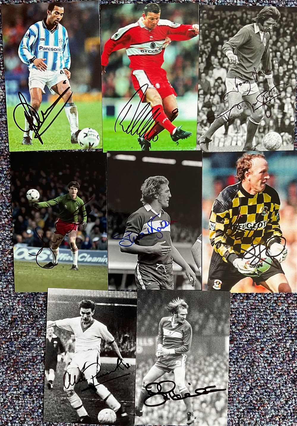 Lot 151: Football Collection of 8 Classic 6x4 Photos. Some...