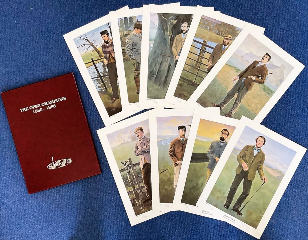 Lot 166: Golf Artist Hugh Taylor Collection of 10 Personally...