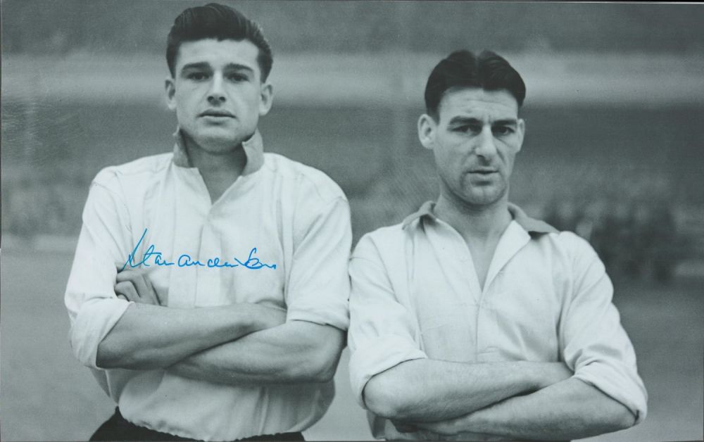 Lot 170: Football Legend Stan Anderson Personally Signed 15x10 Black...