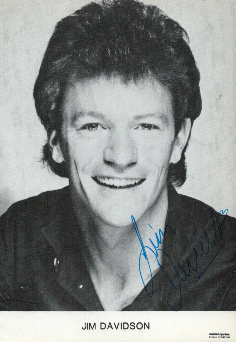 Lot 185: English stand-up comedian Jim Davidson Signed 6x4 inch...