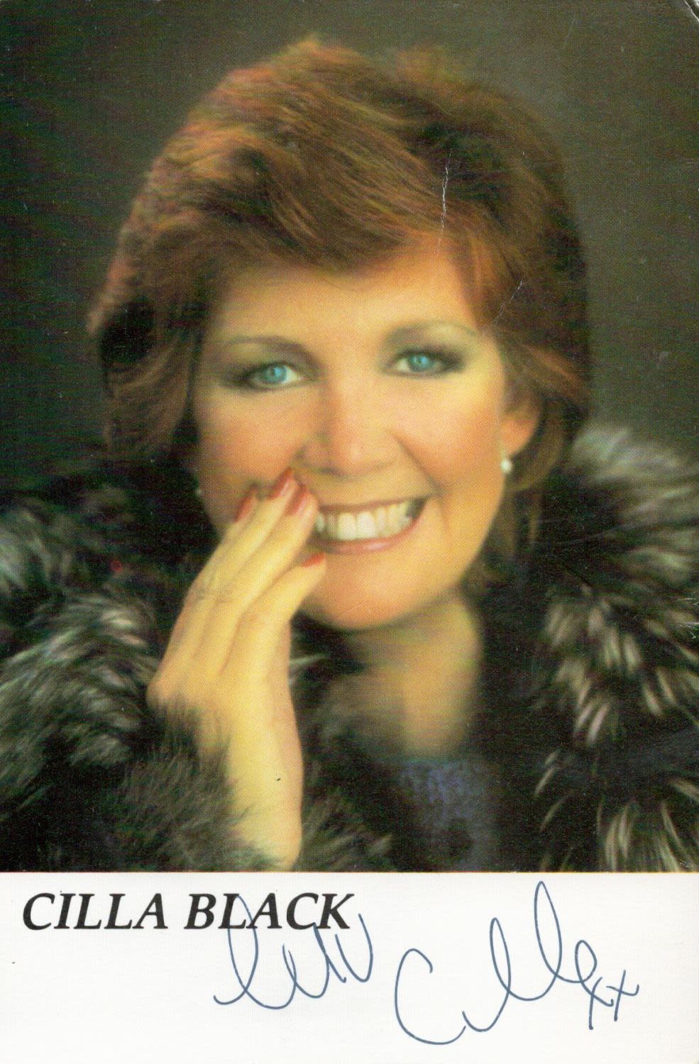 Lot 194: British TV Icon Cilla Black Signed 6x4 inch...